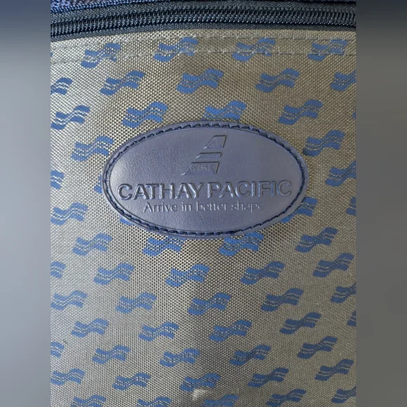 Cathay Pacific Vintage Airline Flight Bag 1990s Travel Shoulder Computer Bag - Picture 5 of 9